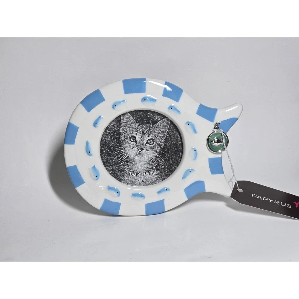 Papyrus Cat Fish Photo Frame Ceramic Photo size 3